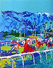 Santa Paintings - Santa Anita by Leroy Neiman